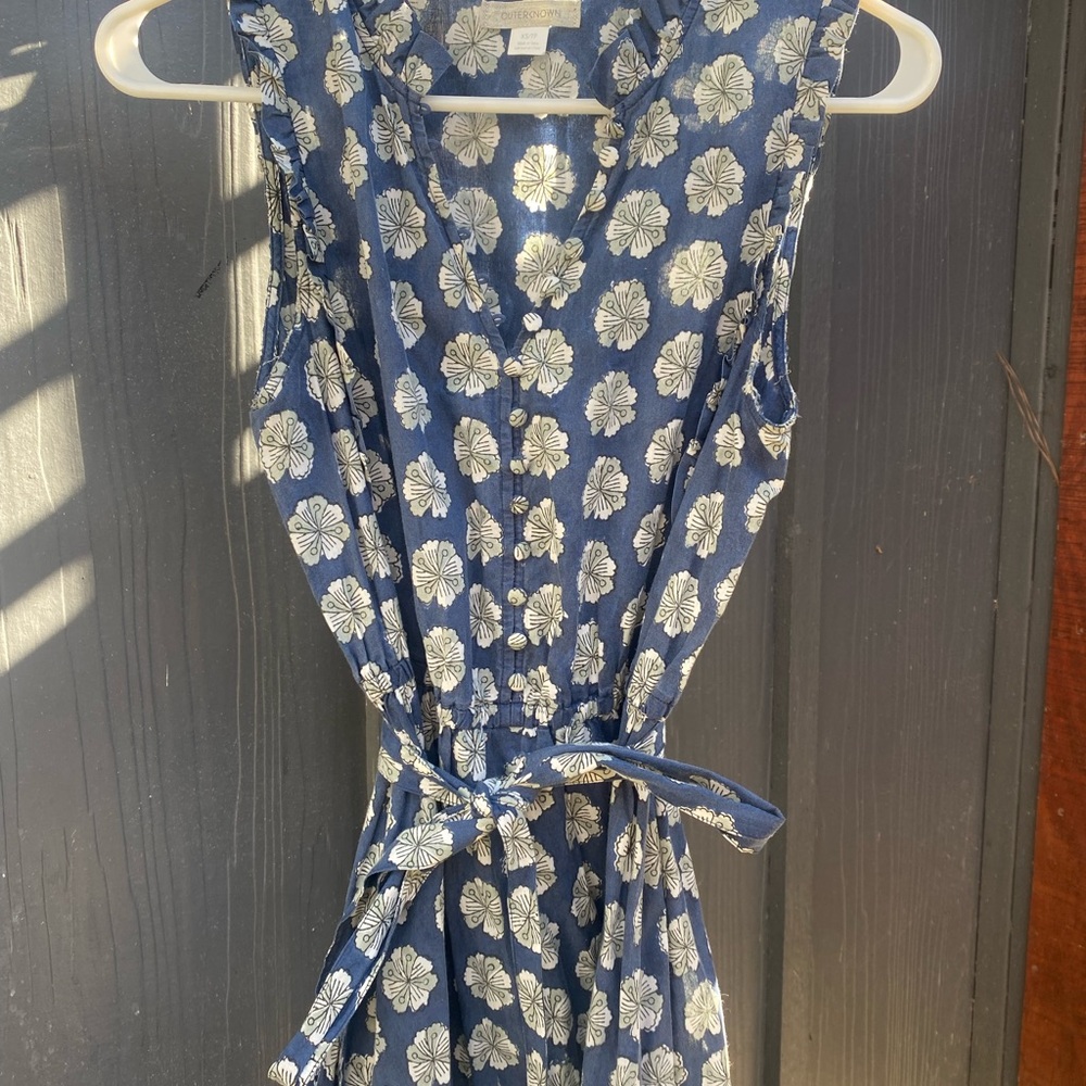 Floral Button-Down Dress XS